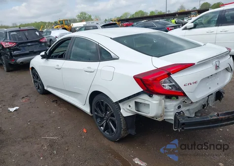 2019 Honda Civic Sport z USA, uszkodzony, nr VIN 2HGFC2F88KH529643